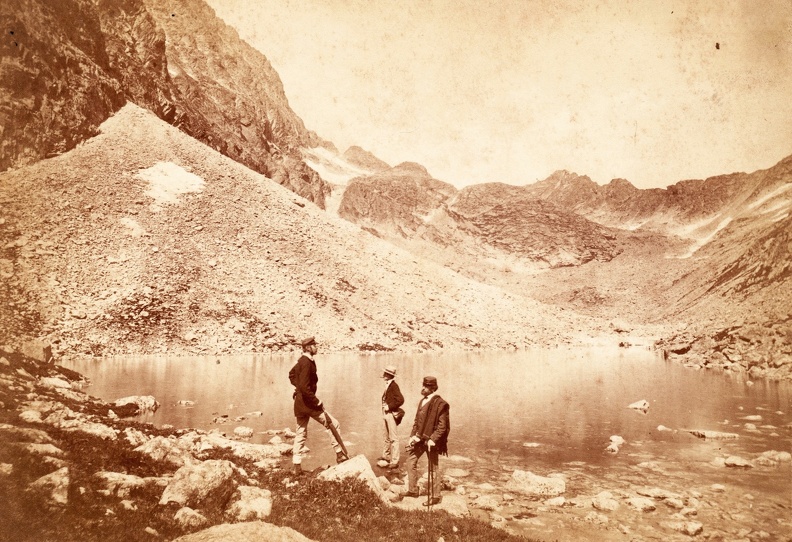 Felkai-völgy (Velická dolina), Hosszú tó (Dlhé pleso). A felvétel 1873 körül készült. fotok_48201.jpg