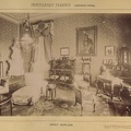 "A lesencetomaji Hertelendy-kastély nagyszalonja. A felvétel 1895-1899 között készült." A kép forrását kérjük így adja meg: Fortepan / Budapest Főváros Levéltára. Levéltári jelzet: HU.BFL.XV.19.d.1.12.017