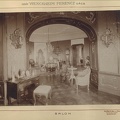 várkastély (ekkor Wenckheim Ferenc tulajdona), szalon . A felvétel 1898 után készült. A kép forrását kérjük így adja meg: Fortepan / Budapest Főváros Levéltára. Levéltári jelzet: HU.BFL.XV.19.d.1.12.087