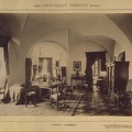 várkastély (ekkor Wenckheim Ferenc tulajdona), nagyterem. A felvétel 1898 után készült. A kép forrását kérjük így adja meg: Fortepan / Budapest Főváros Levéltára. Levéltári jelzet: HU.BFL.XV.19.d.1.12.092