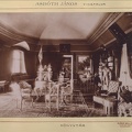 Asbóth János kastélyának könyvtára. A felvétel 1895-1899 között készült. A kép forrását kérjük így adja meg: Fortepan / Budapest Főváros Levéltára. Levéltári jelzet: HU.BFL.XV.19.d.1.12.126