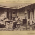 "Zelinsky Róbert gróf temesújfalui kastélyának szalonja. A felvétel 1895-1899 között készült." A kép forrását kérjük így adja meg: Fortepan / Budapest Főváros Levéltára. Levéltári jelzet: HU.BFL.XV.19.d.1.12.140
