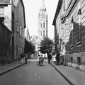 Szentháromság utca, szemben a Mátyás-templom.